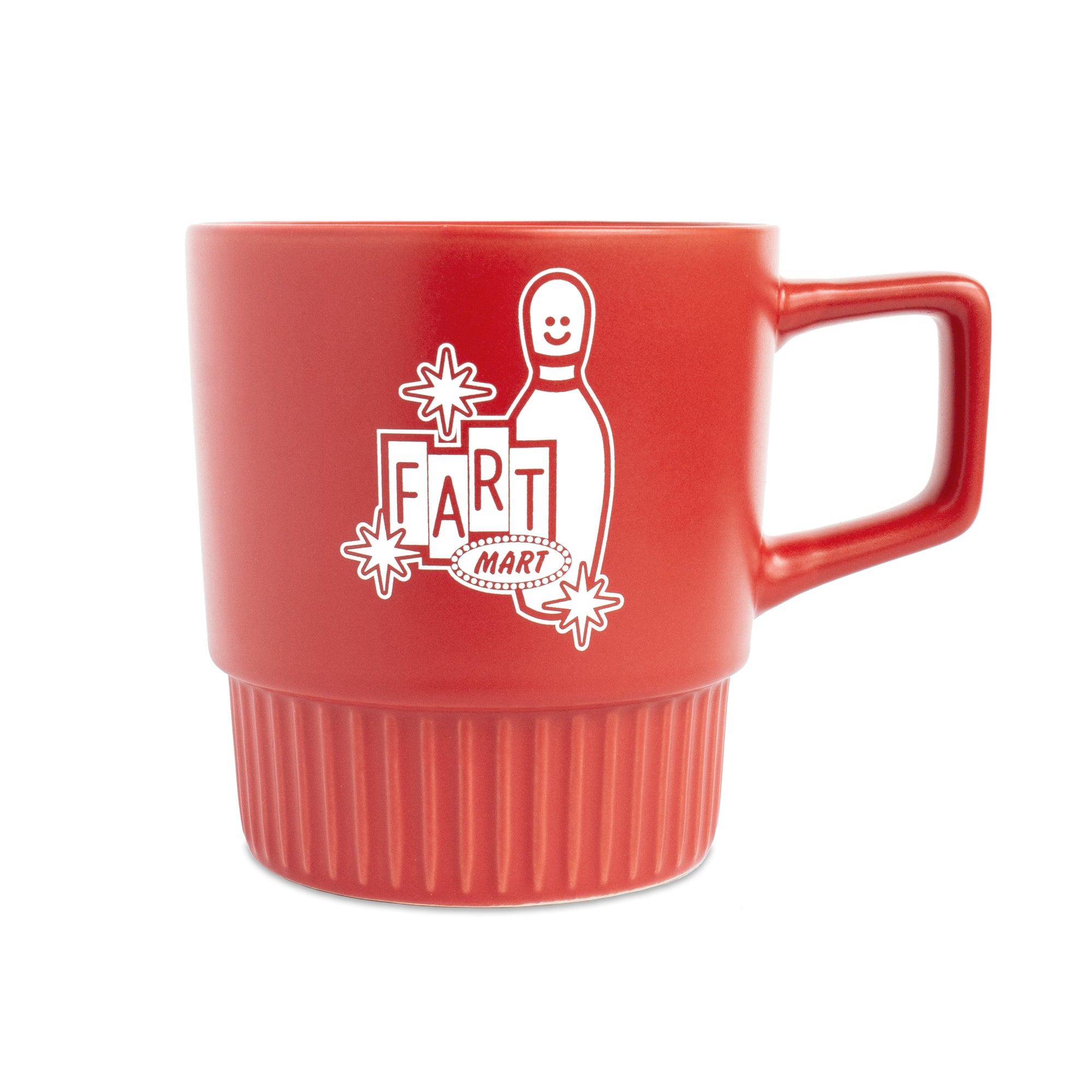 FART MART LANES MUG - DUSTY RED