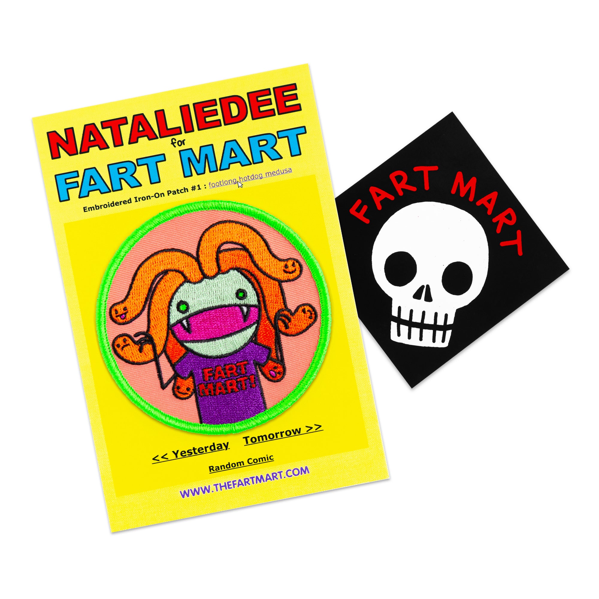 NATALIE DEE FOOTLONG HOTDOG MEDUSA PATCH