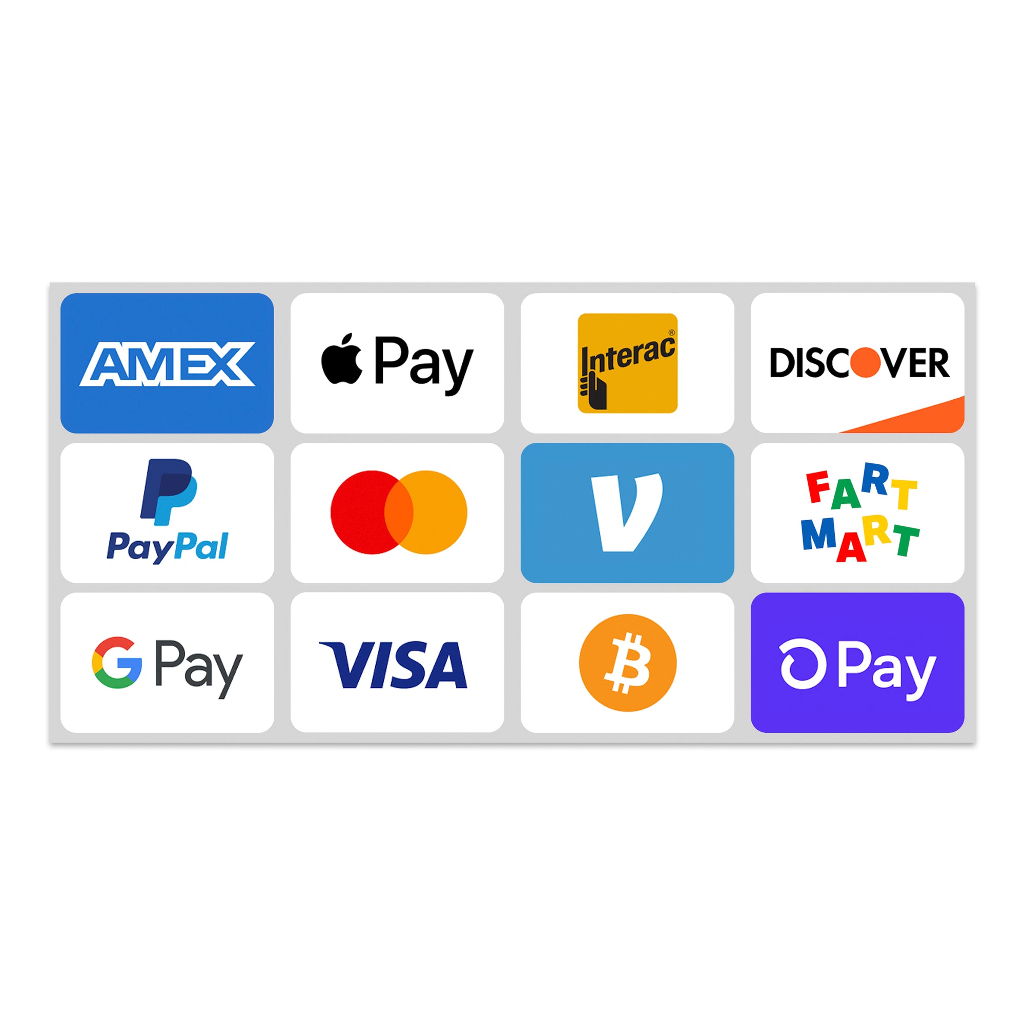 PAYMENT METHOD BUMPER STICKER