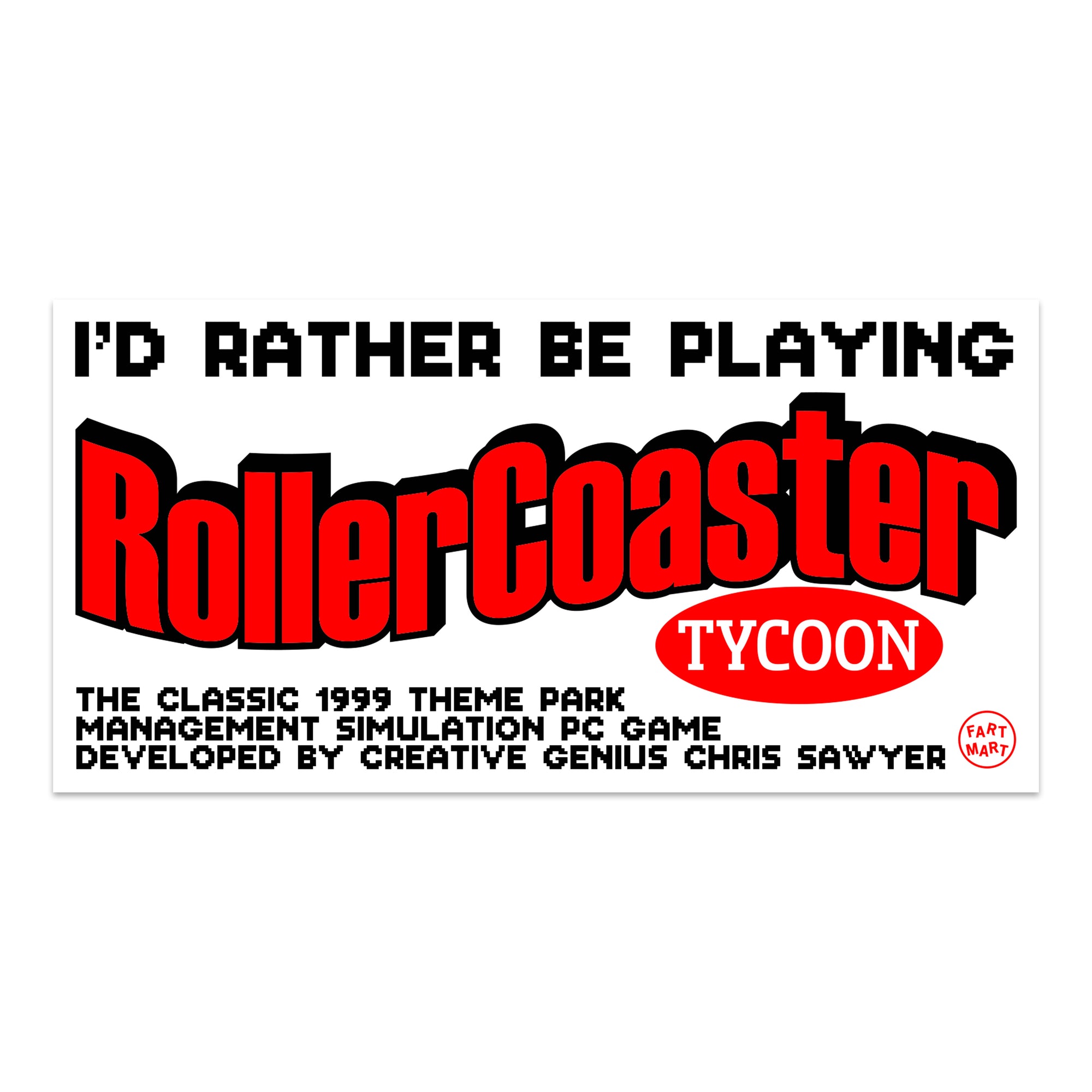 RCT BUMPER STICKER