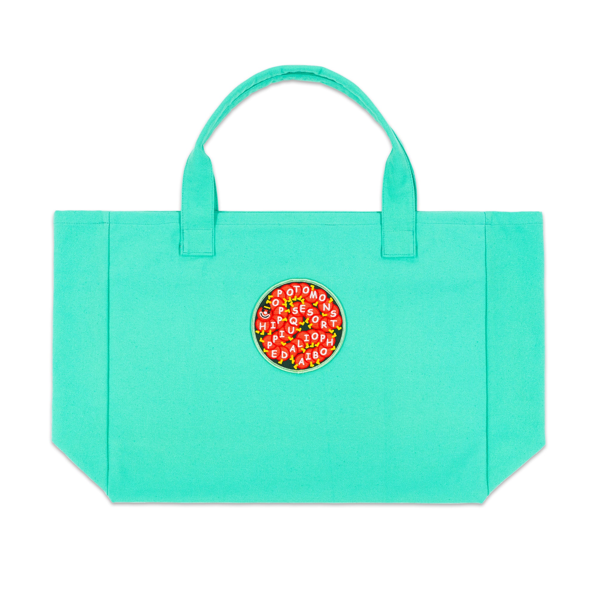 SEAFOAM ZIPPERED TOTE