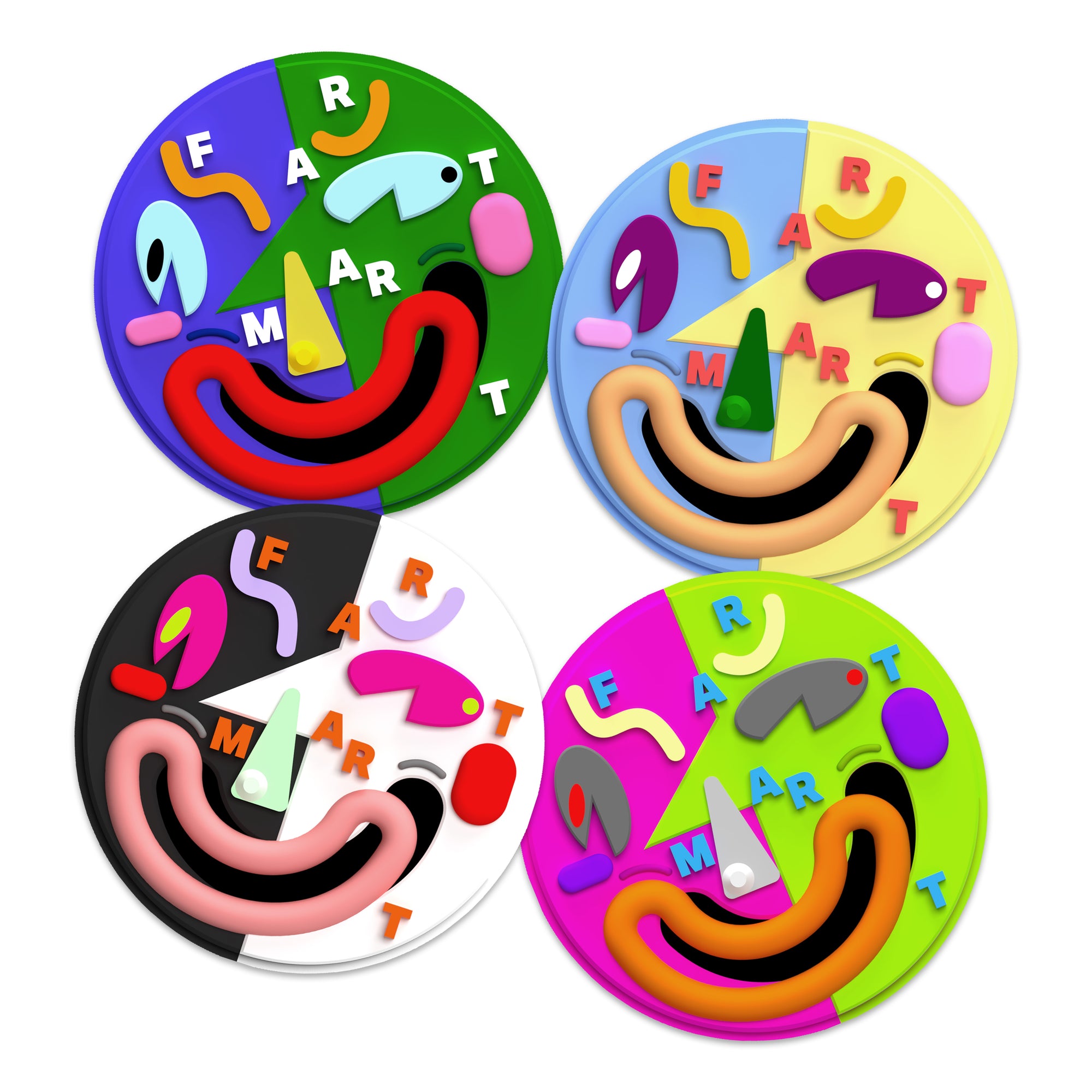 WONKY FACE STICKER PACK